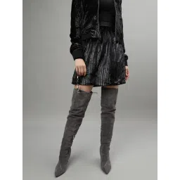 Centrestage Black Textured Skirt-picture-14