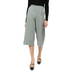 Centrestage Grey Mid Rise Culottes-picture-14