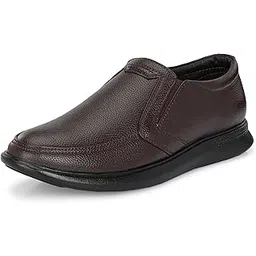centrino Men's Formal Shoes | Elegant Slip-On Derby for Business & Casual Wear | Premium Craftsmanship for a Stylish & Sophisticated Look | Cushioned Insole for All-Day Comfort & Support-picture-34