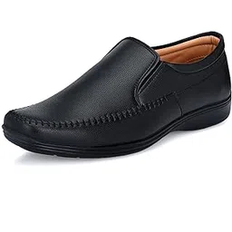 centrino Men's Formal Shoes | Handmade Stitch Formal Slip-On Shoes | Versatile Comfort and Quality | Perfect for Casual and Formal Wear | Premium Craftsmanship, Simple Yet Elegant Design (8620)-picture-3