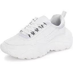centrino Women Chunky Sneaker | Cushioned Insole for Comfort | Stylish Lace-Up Design | Perfect for Casual Shoe for Girls-picture-13