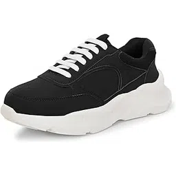 centrino Women Chunky Sneaker | Cushioned Insole for Comfort | Stylish Lace-Up Design | Perfect for Casual Shoe for Girls (A6850) image 1