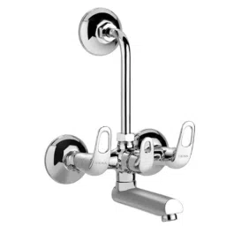 Cera Carbon Brass Chrome Finish Wall Mixer with Bend Pipe for Overhead Shower, F1002401-picture-33