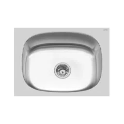 CERA Darby Lite 24x18 inch Matt Finish Stainless Steel 202 Single Bowl Sink, B4621102-picture-24