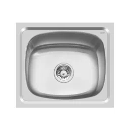 CERA Domino Lite 21x18 inch Gloss Finish Stainless Steel 202 Single Bowl Sink, B4621103-picture-21
