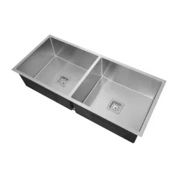 CERA Tito 45x20 inch Satin Finish Stainless Steel 304 Double Bowl Sink with Drainboard, B4713502-picture-26