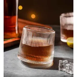 ceradeco (Set of 6) 180ml Rotating Liner Shaped Whiskey Glass-picture-12