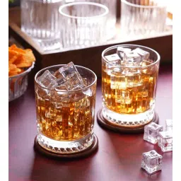 ceradeco Transparent 265 ml GlassRound (Set of 6) Whiskey Glass-picture-17