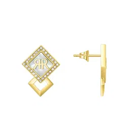 Cerruti 1881 Women Gold Diamante Earring-picture-12