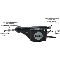 ceznek Handy Electric Engraving Machine - Vibration type Useful to Engrave on Jewellery/Metal/Steel/Vessels/Wood/Plastic/Etc Engraving Set Engraving Set Engraving Set-picture-10