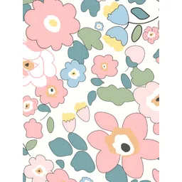 CG HOMES Pink & White Floral 160 TC Cotton Queen Bedsheet with 2 Pillow Covers image 3