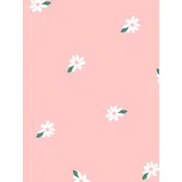 CG HOMES Pink & White Floral 160 TC Cotton Queen Bedsheet with 2 Pillow Covers image 4