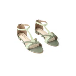 CHAAL CHALAN Women Colourblocked Open Toe Flats image 1