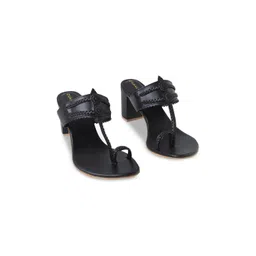 CHAAL CHALAN Women Open Toe Ethnic Block Sandals-picture-23