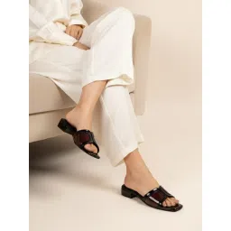 Chaal Chalan Women Red Rosalie Block Heels-picture-25