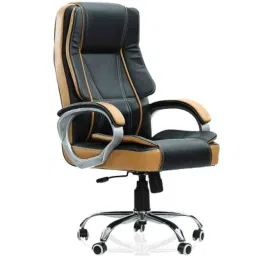 Chair Garage PU Leatherette Black Adjustable Height Office Chair with Back Support, CG156-picture-14
