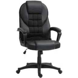 Chairtech 65x120cm High Back Leatherette Black Executive Office Chair-picture-18