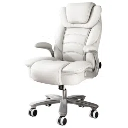 Chairtech 68x121cm High Back Leatherette White Executive Office Chair-picture-48