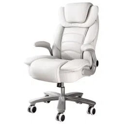 CHAIRTECH High Back Office Executive Chair Leatherette White for Office & Professional Use-picture-46