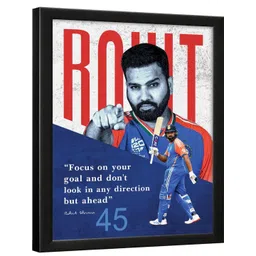 Chaka Chaundh Rohit Sharma Quotes Wall Art-picture-39