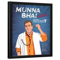 Chaka Chaundh Wall Art with Frame-picture-40