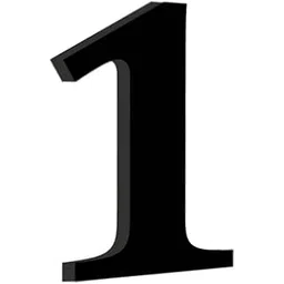 Chalk My Theme Wooden Alphabets and Numbers For Wall Decoration | 5 Inch Large Wooden Number 1 in Black-picture-15