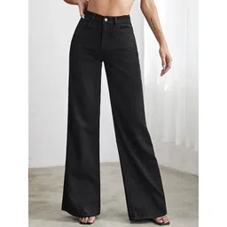 CHALODIA Women Comfort Wide Leg High-Rise No Fade Stretchable Jeans-picture-15