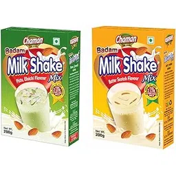 Chaman Masala Combo Pack Of 2 (Butterscotch Milkshake 200g & Pista & Elaichi Flavour Milkshake 200g) | Butterscotch & Pista Elaichi Flavour Milkshake Mix Combo - Rich, Creamy & Flavorful - Ready-to-Drink-picture-18