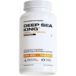 Chamberofgods Deep Sea King Fish Oil Omega 3 Capsule |100% Anchovies only (2500 Mg) | Triple Strength Supplement for Men and Women (60 Softgels) For Brain, Heart, Eyes & Joints Health-picture-10