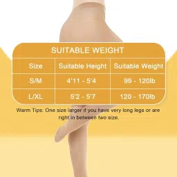 CHAMBYAL Girls' Super Comfy Fleece Stockings for Winter Days Skin Pack of 1 (24-32 Waist) image 2