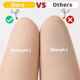 CHAMBYAL Girls' Super Comfy Fleece Stockings for Winter Days Skin Pack of 1 (24-32 Waist) image 3