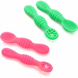 chanak Silicone Baby Spoons, Baby Traning Spoon for Infant Boys & Girls (Pack of 4) - Silicon-picture-10