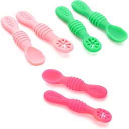 chanak Silicone Baby Spoons, Baby Traning Spoon for Infant Boys & Girls (Pack of 6) - Silicon-picture-11