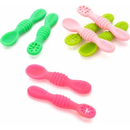 chanak Silicone Baby Spoons, Baby Traning Spoon for Infant Boys & Girls (Pack of 8) - Silicon-picture-12