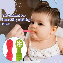 chanak Silicone Baby Spoons, Baby Traning Spoon for Infant Boys & Girls (Pack of 10) - Silicon image 5