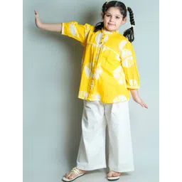 Chanda Mama Girls Dyed Tunic with Palazzos-picture-2