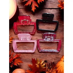 CHANDERKASH Set Of 4 Glossy Finish Claw Clips-picture-21