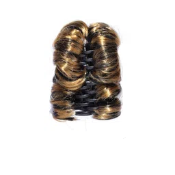 CHANDERKASH Women Brown Highlighted Hair Wig Bun Clutcher-picture-44