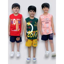CHANDRIKA Kids-Boys Multi Clothing Set image 1