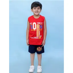 CHANDRIKA Kids-Boys Red Clothing Set-picture-55