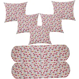changers Combo Set of 5 Cushion And 2 Microfibre Floral Bolster Pack of 7-picture-32