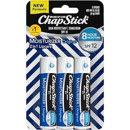 ChapStick Skin Protection Sunscreen Moisturizer Original, Pack of 3 x 0.15 Oz-picture-13