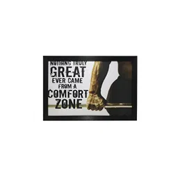 Chaque Decor Black & Off White 1 Piece Wood Abstract Wall Paintings image 4