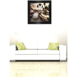 Chaque Decor Black & Off White Abstract Wooden Wall Art-picture-16