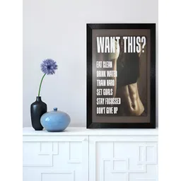 Chaque Decor Brown & White 1 Piece Wood Abstract Wall Paintings-picture-39