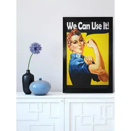 Chaque Decor Yellow & Black 1 Piece Wood Abstract Wall Paintings-picture-23