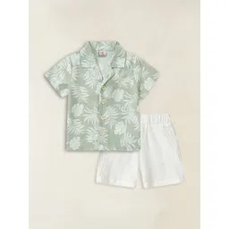 Charan Kanya Boys Printed Shirt with Shorts-picture-29