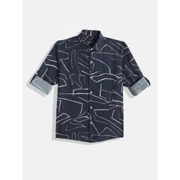 CHARCHIT Boys Comfort Abstract Printed Pure Cotton Casual Shirt-picture-23