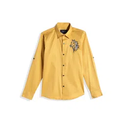 CHARCHIT Boys Comfort Casual Shirt With Embroidered Detail-picture-30