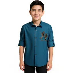 CHARCHIT Boys Comfort Floral Printed Casual Shirt-picture-22